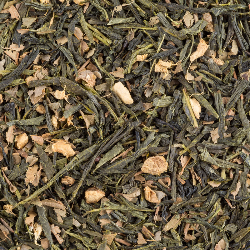 Wholesale Bulk Loose Leaf Tea Supplier | Lemon Ginger Sencha, Organic Green Tea Ginger Root